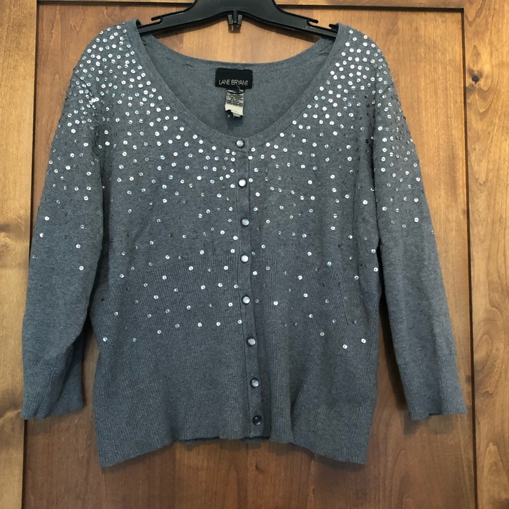✨3/$30✨lane Bryant sparkly cardigan